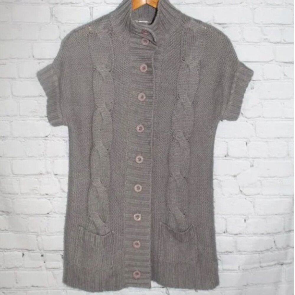 Black Crimson NY Gray Cardigan Size Large